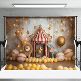 Aperturee - Aperturee Circus Star Lights Photography Cake Smash Backdrop